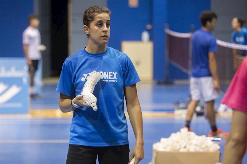 ep la jugadora espanola de badminto carolina marin