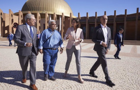 ep la ministra de industria reyes maroto junto al alcalde de sevilla antonio munoz el consejero de