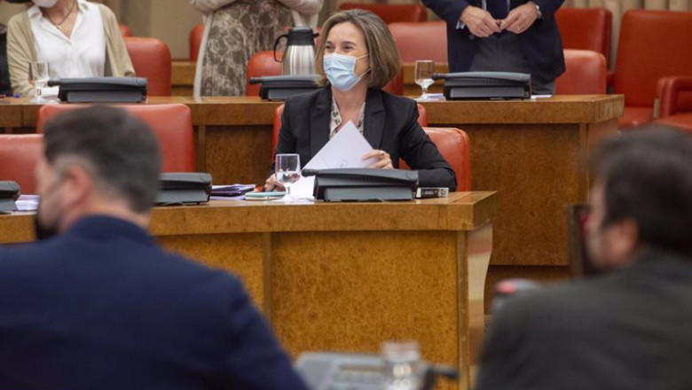 ep la portavoz del pp en el congreso de los diputados cuca gamarra durante una junta de portavoces