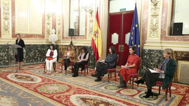 ep la presidenta del congreso meritxell batet interviene en el acto de inauguracion de la exposicion