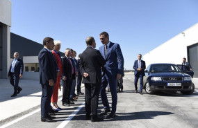 ep llegada del presidente del gobierno de espana pedro sanchez recibido por el presidente autonomico