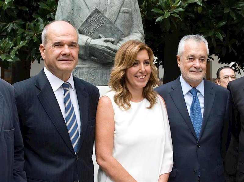 ep los expresidentes de la junta manuel chaves susana diaz y jose antonio grinan