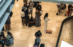 ep pasajeros en el aeropuerto de madrid barajas a 19 de julio de 2024 en madrid espana