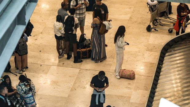 ep pasajeros en el aeropuerto de madrid barajas a 19 de julio de 2024 en madrid espana