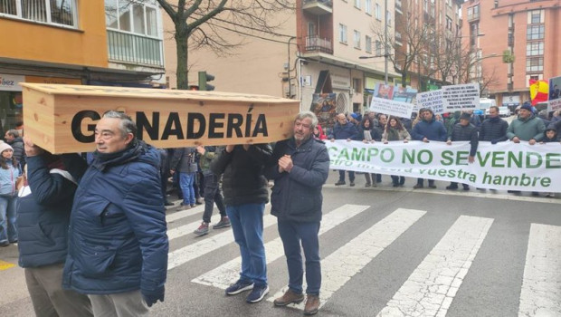 ep protesta del campo por las calles de soria