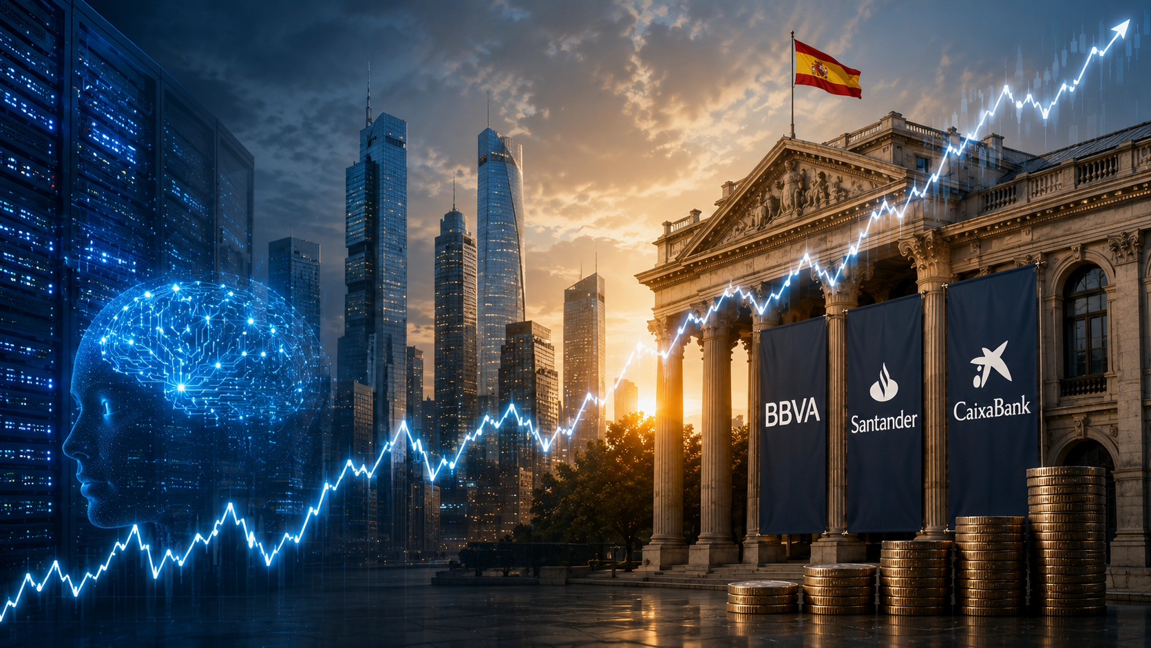 Dos bolsas, dos filosofías: Wall Street quema caja en IA y el Ibex paga dividendos récord