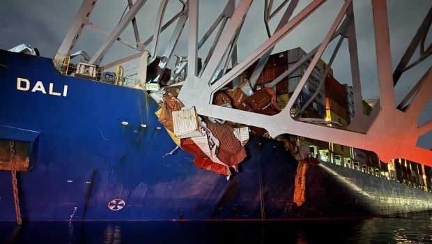 Maersk cae en bolsa: fletó el barco que chocó contra el puente de Baltimore