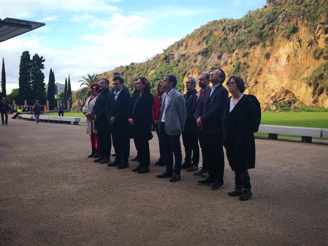 Ada Colau preside la ofrenda a Lluís Companys de concejales de Barcelona | EUROPA PRESS ep ada colau presideofrendalluis companysconcejalesbarcelona