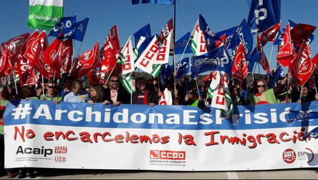 ep archidona protestassindicatos ccoo ugt acaip carcel funcionarios prisiones