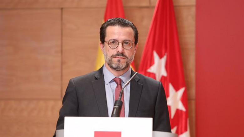 Archivo - El consejero de Hacienda en la Comunidad de Madrid, Javier Fernández Lasquetty, interviene durante una rueda de prensa tras una reunión del Consejo de Gobierno. | EUROPA PRESS/M.FERNÁNDEZ. POOL - Europa Press ep archivo el consejero de hacienda en la comunidad de madrid javier fernandez lasquetty