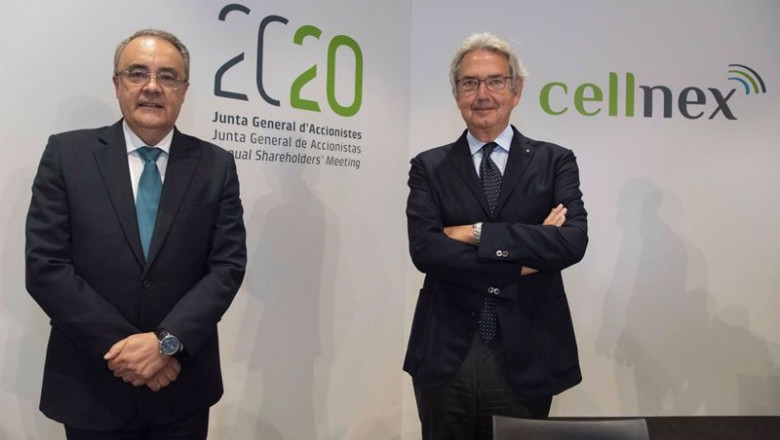 El consejero delelgado de Cellnex Telecom, Tobías Martínez, y el presidente, Franco Bernabè | CELLNEX TELECOM - Archivo ep archivo el consejero delelgado de cellnex telecom tobias martinez y el presidente franco bernab