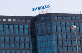 ep archivo   fachada de la sede de amadeus en el edificio herre en madrid espana