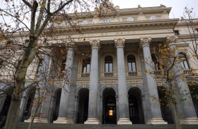 ep archivo   fachada del palacio de la bolsa de madrid a 23 de diciembre de 2022 en madrid espana