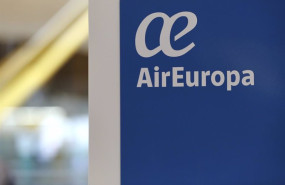 ep archivo logo de air europa en la terminal t4 del aeropuerto adolfo suarez madrid barajas en ep archivo logo de air europa en la terminal t4 del aeropuerto adolfo suarez madrid barajas en