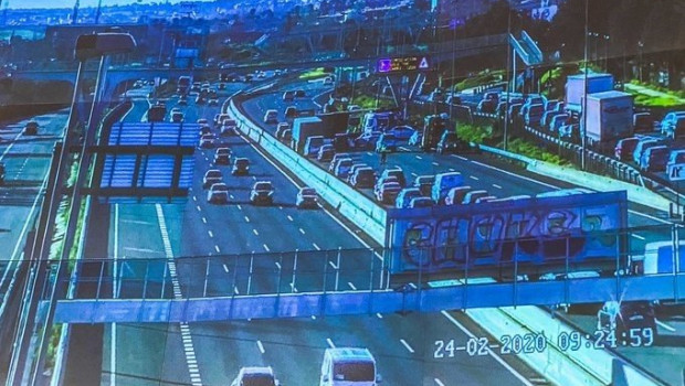ep atasco en la a-6 por un accidente