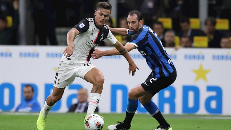 Dybala (Juventus) y Godín (Inter) | Jonathan Moscrop/CSM via ZUMA Wi / DPA - Archivo ep dybala juventus y godin inter
