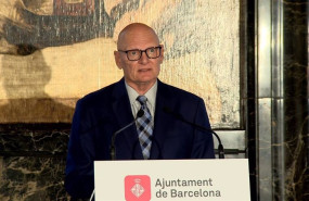 ep el ceo de la gsma john hoffman en rueda de prensa en el ayuntamiento de barcelona