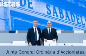ep el consejero delegado de banco sabadell cesar gonzalez bueno i y el presidente de banco sabadell