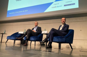 ep el consejero delgado de banco sabadell cesar gonzalez bueno y el profesor de esade luis vives