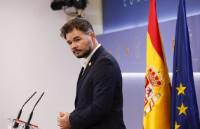 ep el diputado y portavoz de esquerra republicana de catalunya erc gabriel rufian interviene en la