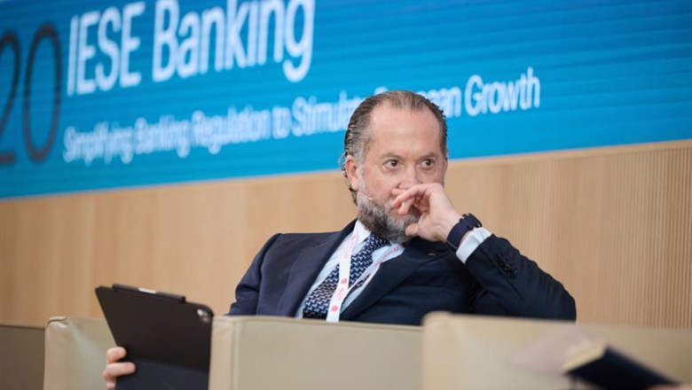 ep el presidente de abanca juan carlos escotet durante una nueva edicion del encuentro del sector ep el presidente de abanca juan carlos escotet durante una nueva edicion del encuentro del sector