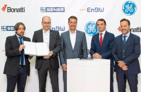 ep firma del contrato entre la empresa energetica enbw y el consorcio internacional formado por