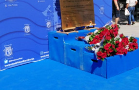 ep homenaje a los diez bomberos del ayuntamiento de madrid que perdieron la vida en la calle montera