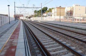 ep imagen de las vias del tren en la estacion de nules-la vilavella castellon