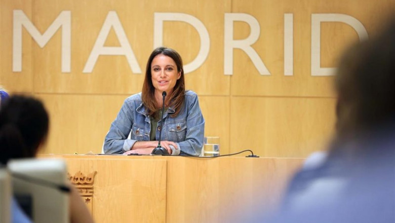 La delegada del área de Cultura, Turismo y Deportes del Ayuntamiento de Madrid, Andrea Levy, en rueda de prensa posterior a la Junta de Gobierno. | AYUNTAMIENTO DE MADRID - Archivo ep la delegada del area de cultura turismo y deportes del ayuntamiento de madrid andrea levy en