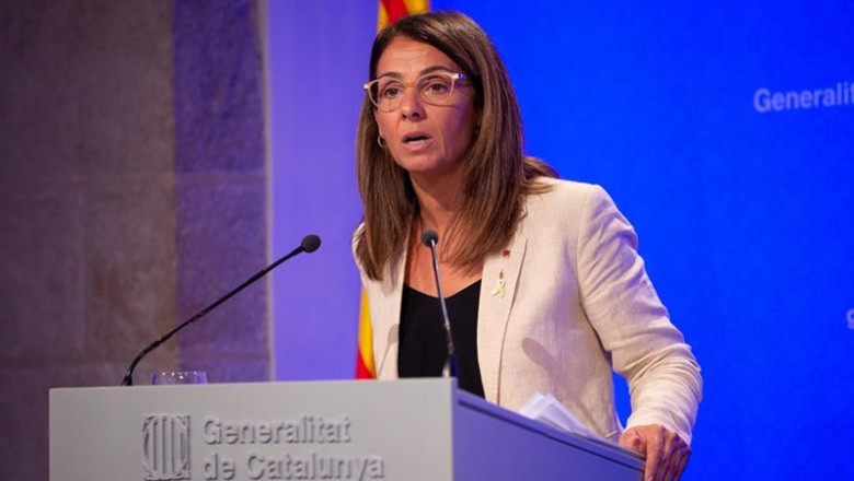 La portavoz del Govern de la Generelitat, Meritxell Budó, en rueda de prensa tras el Consell Executiu, en Barcelona (España), a 17 de septiembre de 2019. | David Zorrakino - Europa Press ep la portavoz del govern de la generelitat meritxell budo en rueda de prensa tras el consell