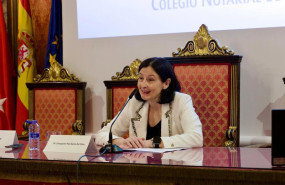 ep la presidenta del consejo general del notariado cgn concepcion pilar barrio del olmo en unas