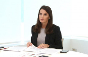 ep la reina letizia desde el palacio de la zarzuela