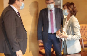 ep la vicepresidenta carmen calvo y el secretario de estado de relaciones con las cortes jose