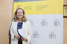 ep la vicepresidenta primera y ministra de asuntos economicos nadia calvino este martes en cadiz