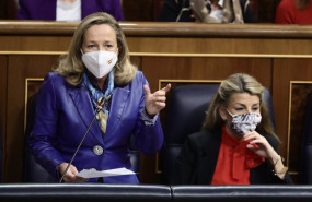 ep la vicepresidenta primera y ministra de asuntos economicos nadia calvino interviene en una sesion