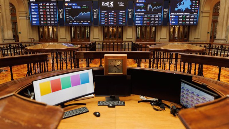 ep paneles del ibex 35 en el palacio de la bolsa a 26 de julio de 2023 en madrid espana ep paneles del ibex 35 en el palacio de la bolsa a 26 de julio de 2023 en madrid espana