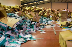 ep robo de mascarillas y material sanitario en una nave situada en el poligono del tambre en