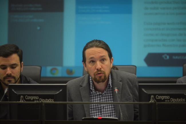 ep secretario generalpodemos pablo iglesias y alberto garzon iu
