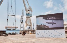 ep colocada en la grada de navantia ferrol la quilla de la primera de las fragatas de la serie f 110
