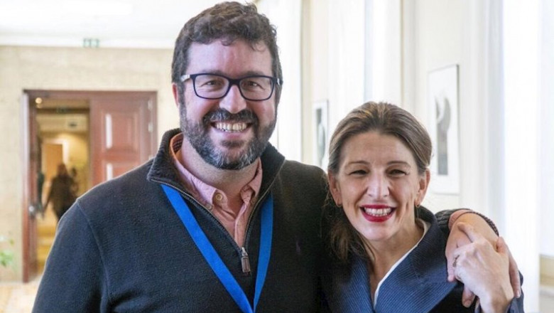 ep el doctor en derecho y futuro secretario de trabajo joaquin perez rey junto con la futura