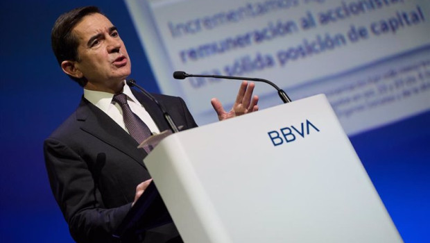 ep el presidente de bbva carlos torres vila interviene durante la presentacion de los resultados