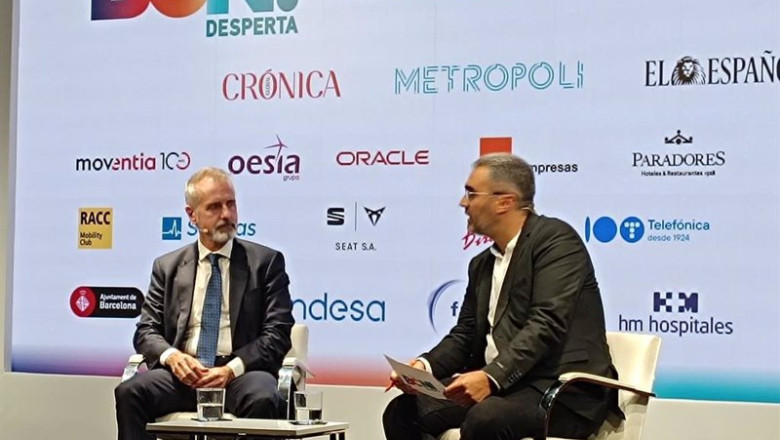 ep el presidente de indra marc murtra durante su intervencion en ii foro bcn desperta a viernes 27 ep el presidente de indra marc murtra durante su intervencion en ii foro bcn desperta a viernes 27