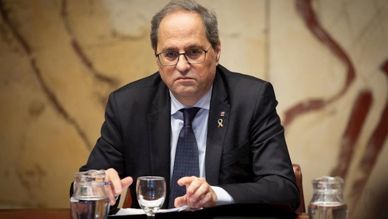 ep el presidente de la generalitat quim torra d en barcelona espana a 10 de enero de 2020