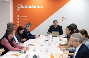 ep el presidente de la gestora de ciudadanos manuel garcia bofill preside una reunion de este organo