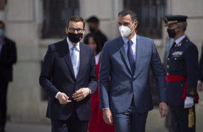 ep el primer ministro de la republica de polonia mateusz morawiecki i recibe al presidente del