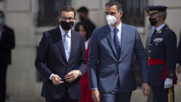 ep el primer ministro de la republica de polonia mateusz morawiecki i recibe al presidente del