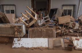 ep estragos de la riada en una vivienda en aldaia