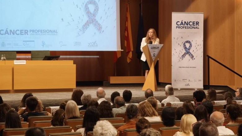 Imagen de la jornada 'Cáncer de origen laboral: una realidad invisible' este miércoles en Barcelona. | GOBIERNO DE ESPAÑA ep imagen de la jornada cancer de origen laboral una realidad invisible este miercoles en barcelona
