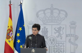 ep la ministra de asuntos exteriores ue y cooperacion arancha gonzalez laya en rueda de prensa