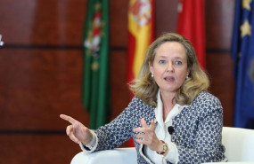 ep la vicepresidenta primera y ministra de asuntos economicos nadia calvino durante el dialogo con